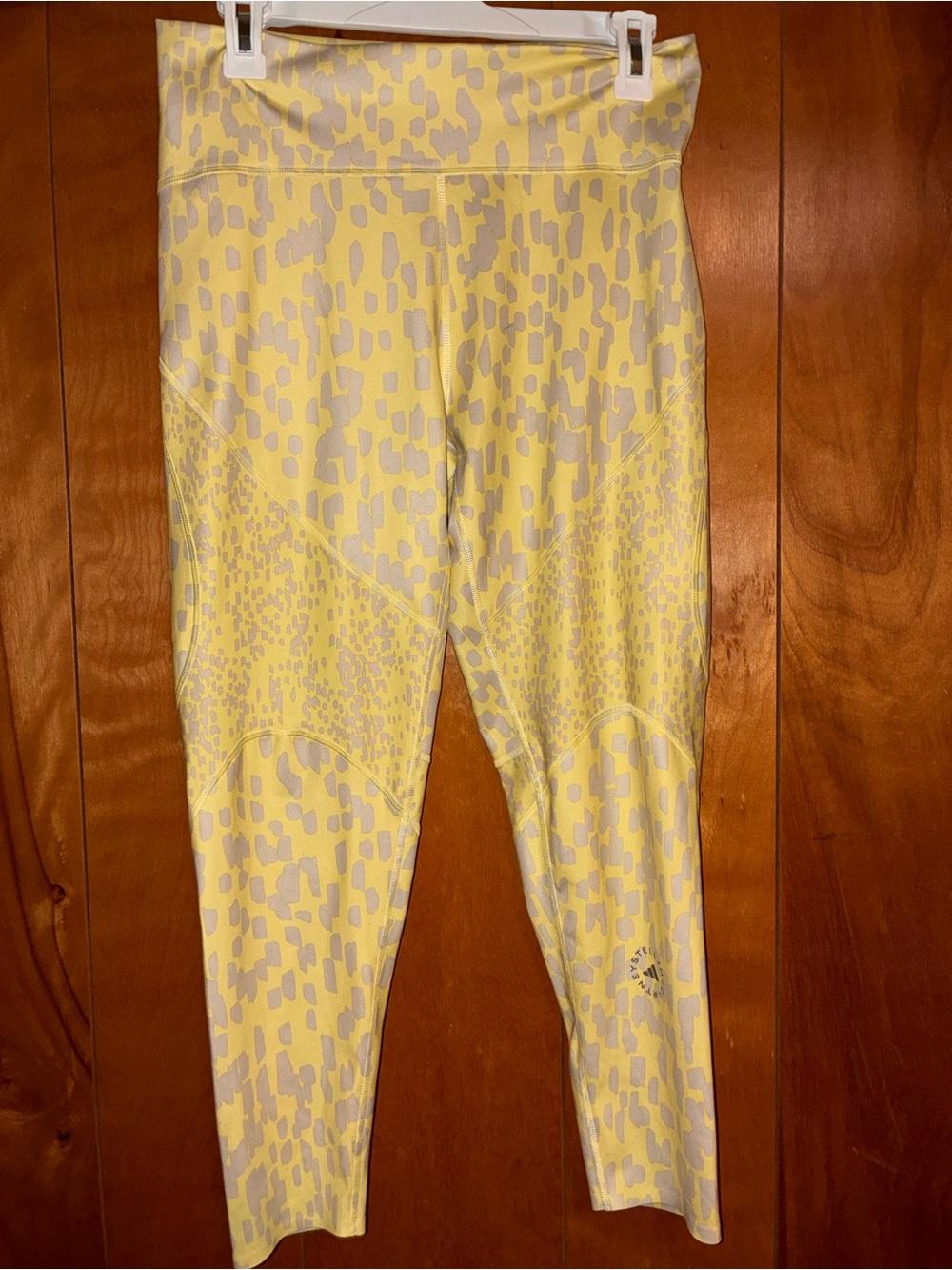 Stella Mcartney Yellow  Adidas Patterned Active Leggings Sz L